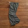 Men's Pants Solid Color Plus-size Military Overalls Fitted Patchwork Trend All-in-one Japanese Vintage Casual