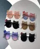 Sommerkinder Sonnenbrille Persönlichkeit kleines Gesicht Süßes Katze Ohren Prinzessin Baby Sonnenschild Sonnenbrille Mädchen und Jungen UV Schutzkid2423768