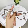 Fashion AntiBluRay Women Eyewear Retro Myopia Men Eyeglasses Frame Trend Optical Computer Transparent Universal Glasses 240410