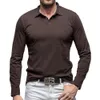 Outdoor Long Sleeved T-shirt for Autumn and Winter Men's New Pure Cotton Polo Shirt with Polo Collar