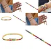 Bracelet Bangle 2022 Bracelet de baguette arc-en-ciel de haute qualité pour femmes PAVED CARY AAA CZ LUXE LUXE POUR LE LUXE POUR LE LURME BIELLOGE DE BIJELRES DU DHHZ3