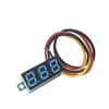 Voltmeter DC 0V-100V Digital LED 0.28 Inch Voltage Meter Power Volt Tester Detector for Auto Car with Red Blue Green Yellow