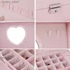 Accessories Packaging Organizers Double Jewelry Box Travel Comestic Jewelry Casket Organizer Makeup Lipstick Storage Box Beauty Container Neck Y240423 REFR