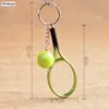 Keychains Lanyards Hot Sale Mini Tennisschläger Anhänger Keychain Keyring Schlüsselkette Ringfinder Holer Accessoires für Liebhaber Tag Geschenke #17162 D240417