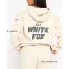 White Foxx Set capuz Women WHILL WHITE FOXX Capuz para molhos moles girls raposs letras casuais