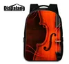 Sac à dos pour ordinateur portable pour le motif de violon pour les adolescents sacs d'école d'impression 3D pour les femmes collégiales Men039 DailyPacks Daypacks Bagpacks 1790949