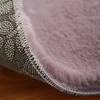 Teppiche dicke flauschige für Wohnzimmer Nachtte Teppich warm warmes Plüschbodenmatten Kinderspiel Seidenpelzig Teppich grau