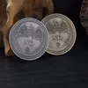 Sim ou não Copiar Coin Coin Prediction Decisiona tomada de decisão Desafio vintage Skull Handicraft Travel Sovenir Art Collection Presente de metal