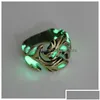 Couple Rings Couple Rings Luminous Individuality For Women Men Necessary Accessories Nightclubs Bars Personality Dragon Fashion Jewelr Dhpwe
