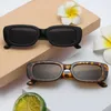 Lunettes de soleil Nouvelles arrivées Small Recangle Lunettes de soleil Femmes Vintage Brand Designer Square Luxury Sun Sundes Shades Femme Lunettes de soleil 24416