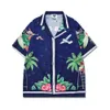 Top Design Men's Shorts 2023 High Street Flower Shirt Suit Place Surfing Full Print Shirt Cardigan décontracté Shorts assortis Hommes