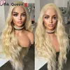 Золото 13х4 кружевное парик Front Wig Бесплатная доставка Ручная рука, сшитая женским париком Оптовая цена цена Qingdao Фабрика в реальном времени.