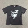 Camisetas masculinas y2k e camisetas de manga curta feminina Roupas de espuma bordadas Camiseta do hip-hop do Reino Unido