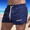 Men's Pants CCM Men Swimwear Swimsuit Swimming Trunks Mens Swim Briefs Maillot De Bain Homme Bathing Suit Surf Beach Wear Man Board Shorts