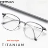 Óculos de sol Quadros Firada Moda Ultra Light Anti -Blue Glasses Retro confortável Titanium Eyewear Prescription Ofeysses Men 122634Y