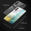 Cell Phone Cases Marble Tempered Glass Case For Samsung S21 FE Funda S23 Ultra S22 Plus S20 Note 10 Plus A53 5G A13 A33 A04s A22 A52 A52s Covers