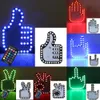 Nuova auto Funny dita con LED Remoto LED Luminate Luminate Light Hand Lample Blow Pannello per parabrezza posteriore