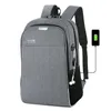 Backpack 15.6 "Lock de senha Bolsa de computador anti-roubo Saco de grande capacidade para a escolar