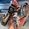 Kreativer Clip Toy Store Aktivität kleiner Geschenk Cartoon Echtes trendy coole Farbblock Trendy Kaninchenpuppe Schlüsselbund Anhänger