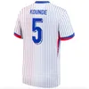 Men Kids Soccer francês 8 Aurelien Tchouameni Jerseys 24/25 Seleção nacional 10 Kylian Mbappe 22 Theo Hernandez 5 Jules Kounde 12 Kolo Muani Futebol Cirche Kits Copa Euro