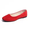 scarpe designacasuali donne che camminano classiche scarpe casual bianche piatti rossi rossi scarpe da esterno gai