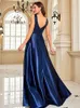 Lucyinlove zarif payetler Kadınlar İçin Gece Elbisesi 2024 Derin V-Gell Saten Prom Partisi Yeşil Elbise Zemin Uzunluğu Mavi Resmi Gowns 240407