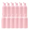 Bottiglie di stoccaggio 12 pezzi da 60 ml di sapone per bottiglia in schiuma rosa brillante Mousse liquido distributore in plastica lozione