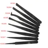 Watch Repair Kits 1Pcs Carbon Fiber Plastic Tweezers Elastic Clamping Tool 93301-93308 For Camera Computer Repairing Hand