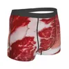 Sous-pants Texture de viande Closeup Men Boxer Briefes High-Souffable Sous-vêtements Top Quality Print Shorts Cadeaux d'anniversaire