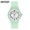 Wristwatches SANDA Brand Fashion Trend Women's Quartz Watch Outdoor Versatile Small Fresh Leisure INS Style 50 Meters Waterproof