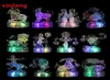 Assembly Horoscope 3D Crystal Puzzle Flighting LED LED Kids 12 Constellations Horoscope Jigsaw Guzzle Toys for Kids Higts Y20046506907