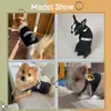 Dog Apparel Puppy Clothes For Small Boy Summer Shirt Chihuahua Male Pet Outfits Cat Clothing Black Security Vest6481849 Drop Delivery Otnot