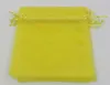 Lemon Yellow 7x9cm 9x11cm 13x18 cm borse da regalo per gioielli organza