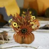 Decorative Flowers Artificial Pumpkin Flower Centerpiece For Office Party Shelf
