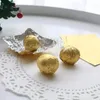 Gift Wrap 100pcs/pack 10cm Golden Aluminum Foil Candy Chocolate Cookie Wrapping Tin Paper Party Diy Packaging Wrappers