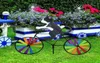 Bike Spinner Cat Dog Bicycle Garden Stake voor balkon Patio Yard Handmade Wind Spinner Cartoon Biking Garden Yard Decor Q082025608