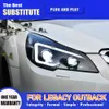 Car Styling Front Lamp Daytime Running Lights For Subaru Legacy LED Headlight 10-15 Outback Headlights High Beam Angel Eye Projector Lens