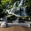 Tapestries Flowing Water Moss Stone Tapestry Wall Art Large Mural Decoration Home Bedroom Living Room