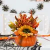 Decorative Flowers Artificial Pumpkin Flower Centerpiece For Office Party Shelf