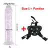 Gelatina di dildo a 6 dimensioni del pene regolabile strapon dildo giocattoli sexy realistici per donne lesbiche coppie di aspirazione pantaloni dildo