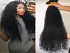 28 30 40 pouces Poules à ondes profondes avec fermeture Brésilien Curly 100 Human Hair Water Wave 3 4 Packles Weave and Lace Close9090002