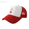 Bérets Poker Baseball Cap ajusté Snapback Chapeaux Femme Men Trucker Streetwear