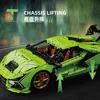 Diecast Model Cars Technical App Remote Control 1 6 Champion Lambo Aventador SVJ Hypercar Blocs Blocings Bricks Super Speed Racing Car Toys Kids J240417