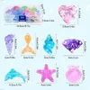 Kids Summer Pool Diving Treasure Hunt Game Ocean Treasure Gems Acrylic Gems Underwater Water Games Pool Accessories Set Children Toys 240408