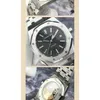 Designer Watch Luxury Automatic Mechanical Watches Series 15300st en acier inoxydable Dial noir Big à trois mains Mouvement pour hommes
