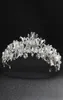 Newest Beautiful Flower Rhinestone Alloy Tiaras and Crowns Wedding Hair Accessories Bridal Headpiece for Women JCI0752561053