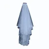 Bridal Veils Wedding 2 strati fatti a mano con perline White White Woman con accessori di pettine