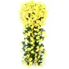 Flores decorativas AT35 5 PETALS Orquídeas Simulação Artificial Fake Flower Wedding Party Decoration Mother Day Garden Garden Parede