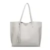 Sznurek wegańskie pu skórzane torby na ramię Kobiet luksusowy projektant Tassels Crossbody torebka panie duże pojemność prosta torba na zakupy