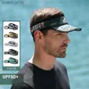 Visiere Visiera parasole Visiera estiva Visiera vuota Top da baseball Cappellini da sole assorbenti dal sudore Cappelli di protezione solare per la pesca sportiva Y240417